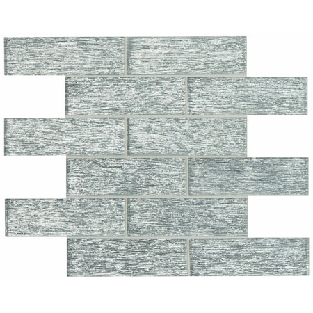 Msi Chilcott Bright Subway SAMPLE Textured Glass Mesh-Mounted Mosaic Tile ZOR-MD-0296-SAM